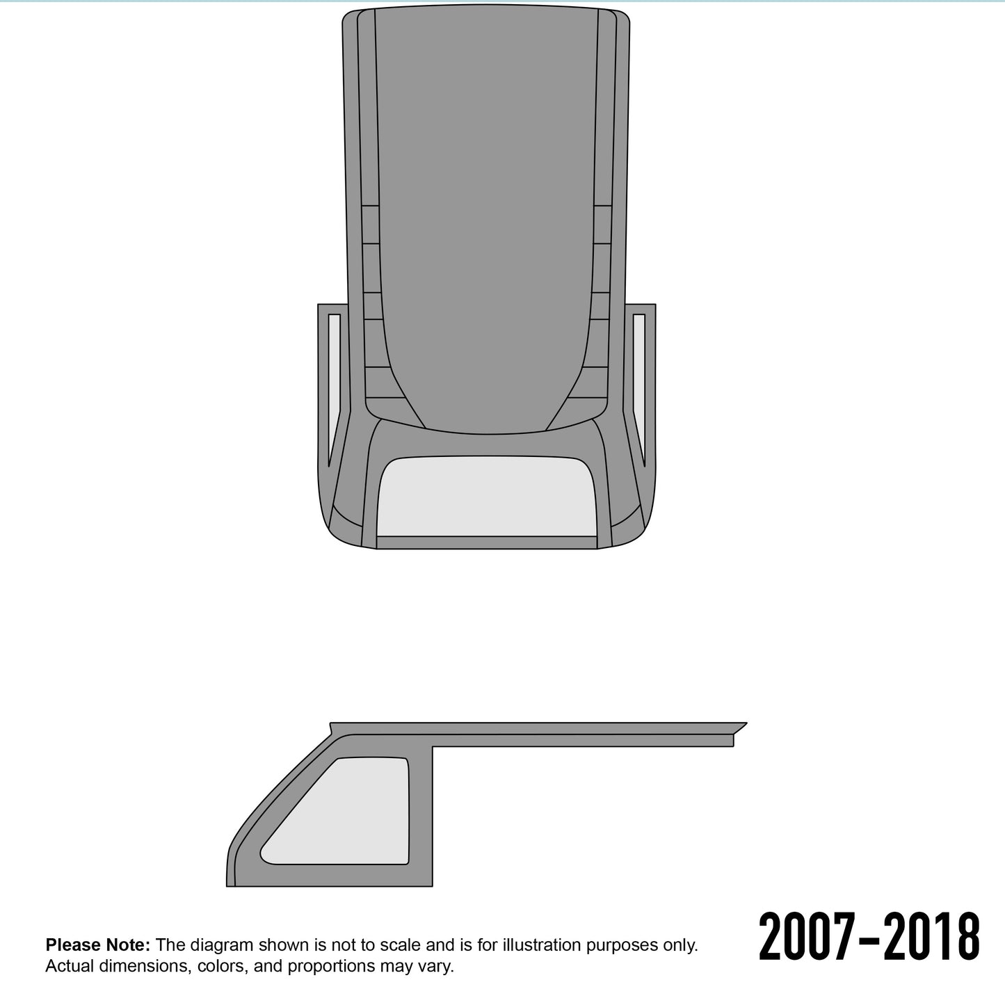 FAST BACK, 1-Piece, 4 DOOR, 07-18 WRANGLER JK