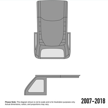 FAST BACK, 2-Piece, DOOR 07-18 WRANGLER JK