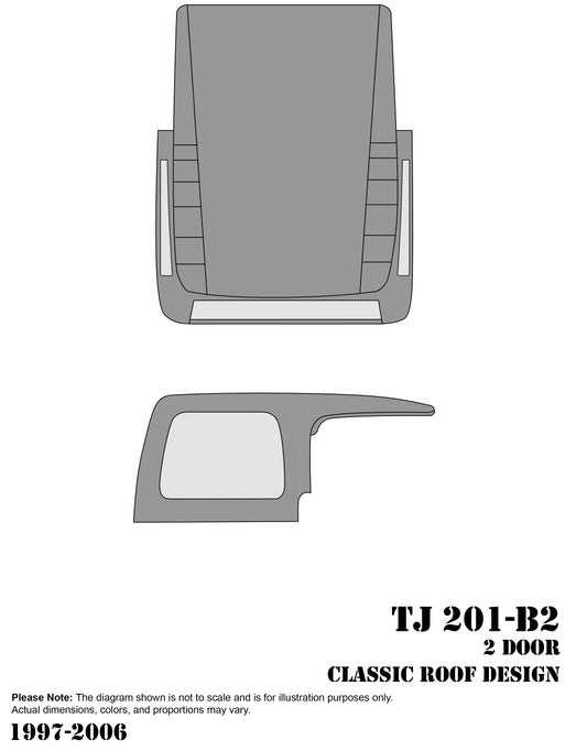 2 DOOR 97-06 WRANGLER TJ | 1-PIECE DESIGN